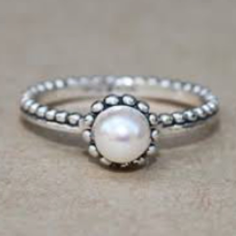 Silpada Pearl Stack Ring